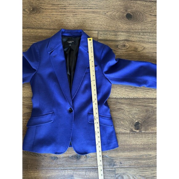 Talbots Wool Blend Blazer Women’s Size 6 Royal Blue One Button Lined Career - Picture 7 of 7